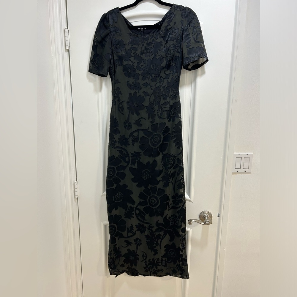 Elegant Black Floral Dress